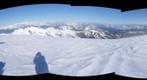 Ice core drilling on the glacier of the Ortles summit (3900m, Esatern Alps, Italy)