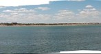 Toma desde La Escollera Sur de Necochea enfocando La Playa de Quequen