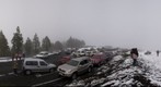 Nieve en el Paisaje Protegido de Las Cumbres, Galdar. Isla de Gran Canaria 