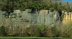 Bluff at Steel Creek, Buffalo National river, in Arkansas