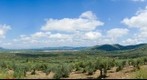 Panoramica Fuenlabrada de los Montes, Badajoz, Extremadura, Spain
