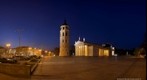 Vilnius cathedral at night. HDR