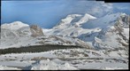 Early spring on Mount Athabasca, Columbia Icefields, Alberta