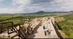 Castle ruins at the lake Balaton in Szigliget, Hungary