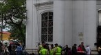 Extraña iluminación en la Basílica Santa Teresa