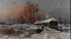 U.U. Klever. Winter Landscape. 1881. Canvas, oil. Krasnoyarsk Art Museum
