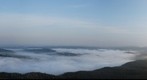 Nebel über dem Elbsandsteingebirge