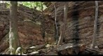 Faulted Massanutten Formation sandstone at Blue Hole