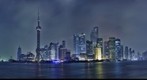 Pudong at night, Shanghai, CHINA