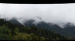 Clouds moving thru the mountains of Washingon Statue.