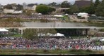 110611 University of California Santa Barbara commencement ceremony views from Lagoon