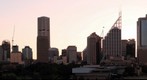Sydney skyline at sunset.