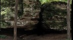 Wall of Makanda Sandstone, Giant City State Park, Illinois