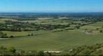 View from Devil's Dyke looking North West over Fulking and towards Henfield. South East England