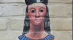 King Tut in Little Egypt - Painting on a wall by the Little Egypt Art Association