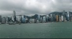 How many company logos can be found in Hong Kong Victoria Harbor