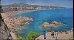 Lloret de Mar Spain Beach view on a sunny summer day in July