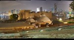 Jaffa at night with Tel Aviv in background, Israel