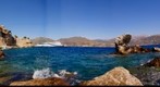 Ferry in harbour Pigadia Karpathos Greece