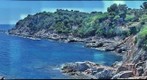 LLoret de Mar rock beach summer time