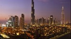 Dubai Downtown at dusk