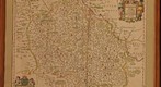 Old map of the Allier Auvergne France in the 1650 by Joan Blaeu