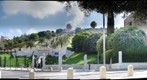 The Bahai Gardens in Haifa from an angle