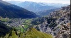 Leukerbad from Gemmi Pass