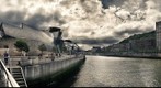 Bilbao debajo del puente de La salve