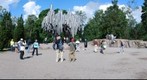 Tourists in Helsinki's Sibelius Park