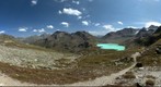 View down to the Jöri Lakes