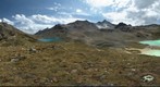 View down to the Jöri Lakes
