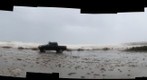 2011-08-28 Hurricane Irene aftermath at the parking lot for Squibnocket beach, Chilmark, MA, Martha's Vineyard