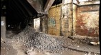 Carrie Furnace - pile of coke on tracks