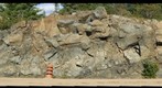 Roadcut of Gowganda Formation Tillite