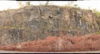 Keweenawan Lava Flow Atop Redbeds