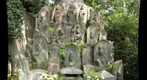 Japanese Red-bibbed Jizo statues