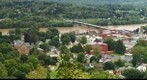 Downtown Owego flood of 2011 panorama