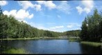 Lake Mustalampi in Nuuksio Park, just south of Haukkalampi, Finland