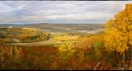Hillsides ablaze, Peace River, Alberta