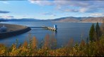 Evening on Williston Lake and the Bennett Dam