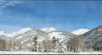 Horseshoe park in snow