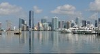 Brickell Buildings From Marina by Rusty Pelical Restaurant