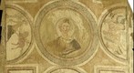 Mosaico en la "Villa de Materno", ruinas romanas de Carranque, Toledo, Spain.