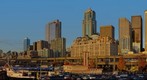 Seattle Waterfront at Sunset