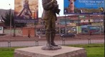 Statue of Martin Chambi, Cusco, Peru.