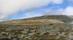 View to Baxter Peak, looking eastward, Mount Katahdin, Maine, USA