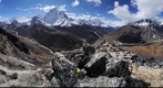 Ama Dablam as seen from Nangartschang hill over Dingboche village