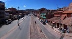View of Cusco, Peru, Avenida del Ejercito from Calle Belen