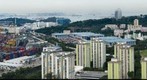 Singapore scene from high rise building